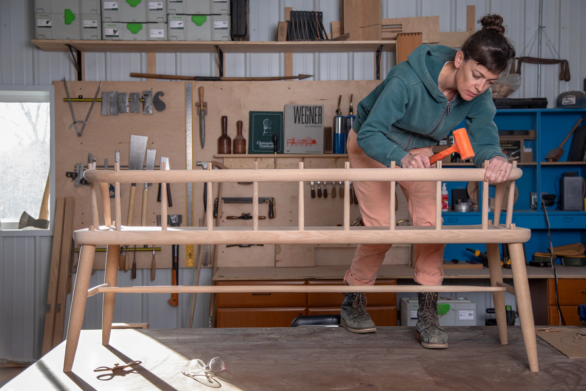 Shortcut bench w/ shelf