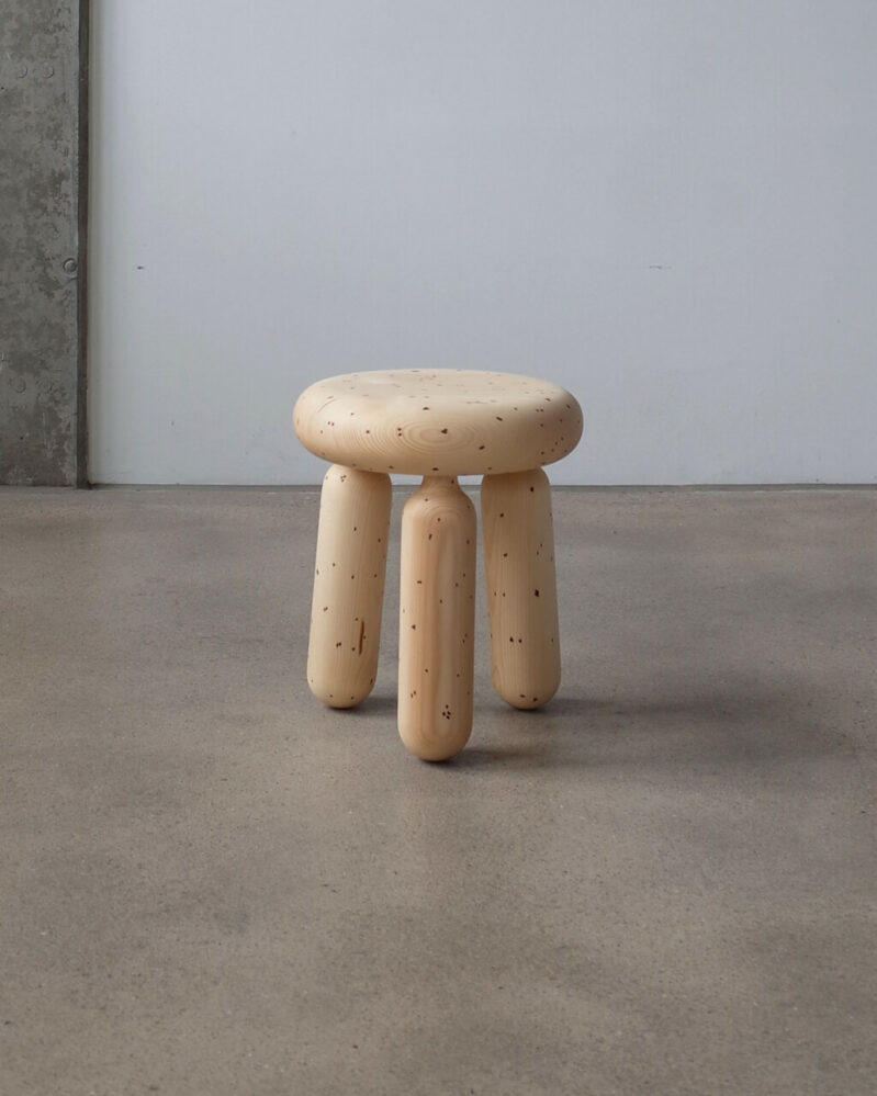 Speckled Pine Stool by In Der Elst