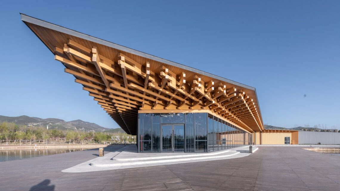 Taiyuan Botanical Garden – The Tea House by StructureCraft